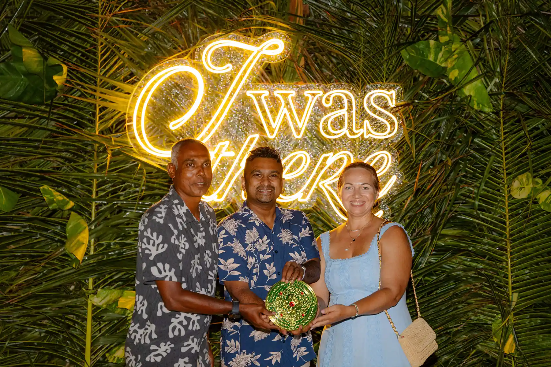 A shared moment of celebration at the Sunset Soirée