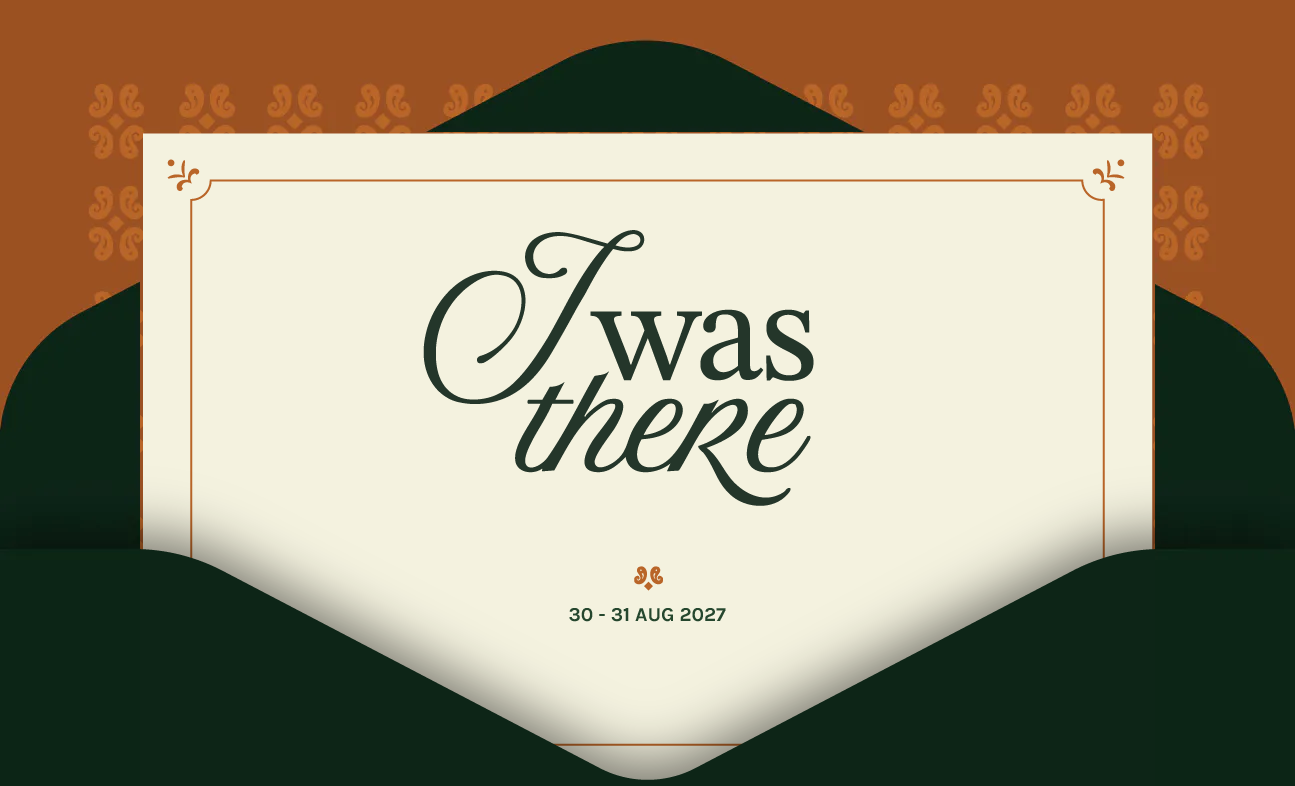 I Was There 2027 invitation
